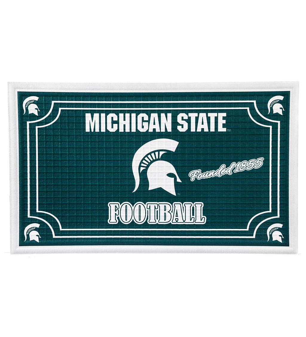 Indoor/Outdoor College Team Pride Embossed Doormat - Michigan State