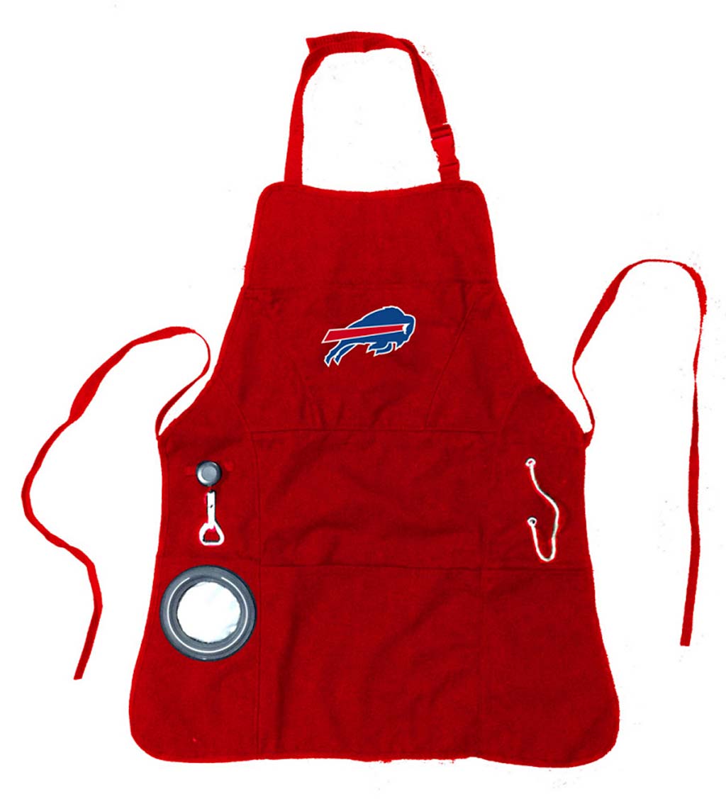 Deluxe Cotton Canvas NFL Team Pride Grilling/Cooking Apron - Buffalo Bills