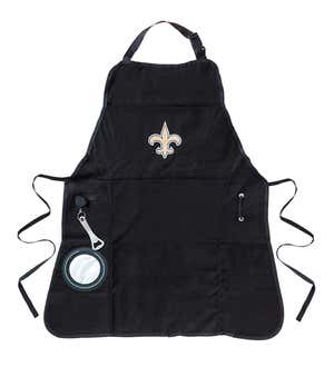 Deluxe Cotton Canvas NFL Team Pride Grilling/Cooking Apron - Carolina Panthers