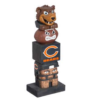 Indoor/Outdoor NFL Team Pride Totem Garden Statue - Chicago Bears