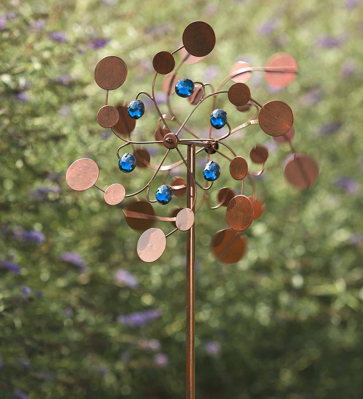 Multi-Colored Midi Garden Spinner - Copper