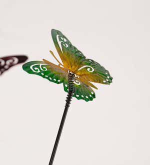Flying Metal Butterfly Wind Spinner