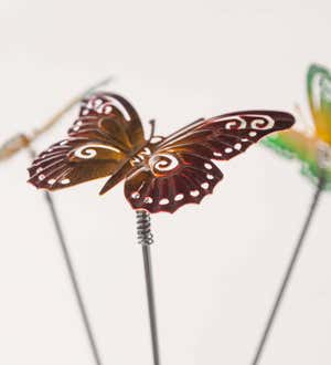 Flying Metal Butterfly Wind Spinner