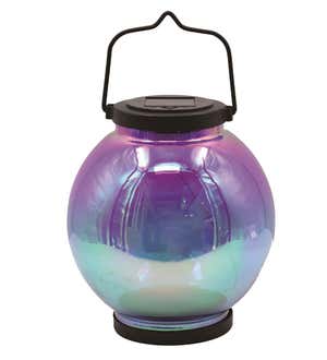 Round Iridescent Ombre Lantern - Purple