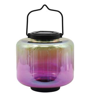 Square Iridescent Ombre Lantern - Purple