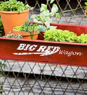 Red Wagon Potting Table - Red