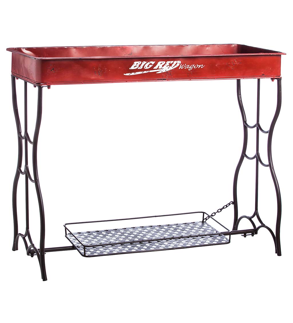 Red Wagon Potting Table - Red