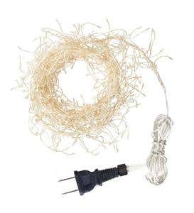 Firefly Cluster Lights, 480 Warm White LEDs on Bendable Wires, Electric, 10'L - Black