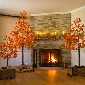 Indoor/Outdoor Electric Lighted Maple Tree, 6'H with 96 Lights