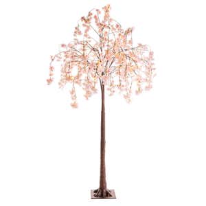Indoor/Outdoor Electric Lighted Faux Weeping Cherry Trees