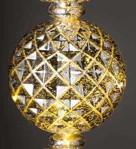 Indoor/Outdoor Lighted Large Shatterproof Holiday Finial Hanging Ornament