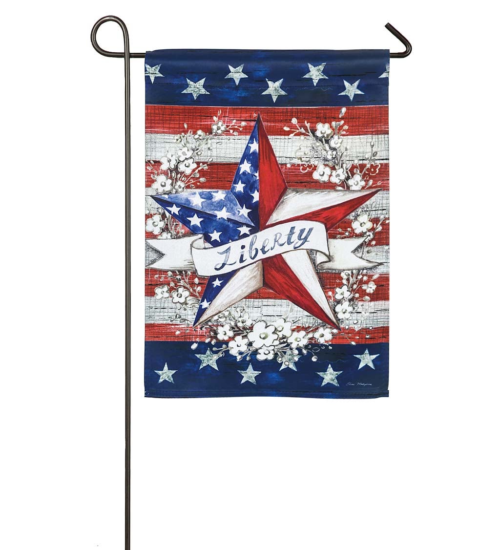 Liberty Star Americana Garden Flag