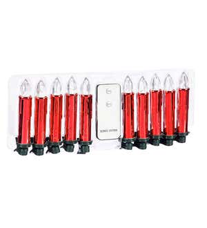 LED Taper Candle Tree Clips, Set of 10