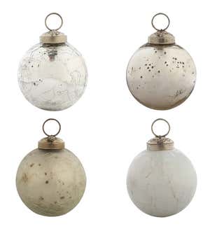 Christmas Chic Round Ornaments, Set of 12