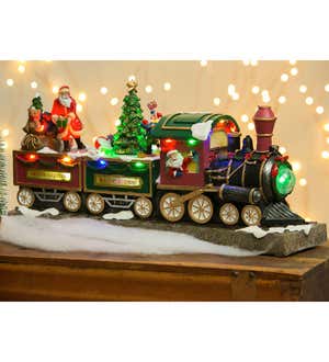 LED Musical Christmas Train Decor