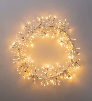 Indoor/Outdoor Electric Lighted Wreath Holiday Decoration