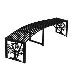 Curved Tree of Life Backless Bench