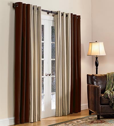 40"W x 15"L Thermalogic Energy Efficient Insulated Solid Grommet-Top Valance - Chocolate
