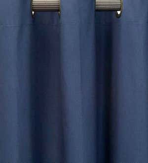 63"L Thermalogic Energy Efficient Insulated Solid Grommet-Top Curtain Pair - Navy