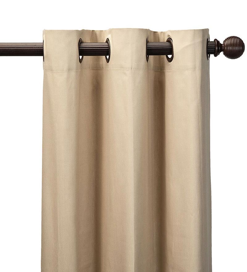 54"L Thermalogic Energy Efficient Insulated Grommet-Top Solid Curtain Pair - Khaki