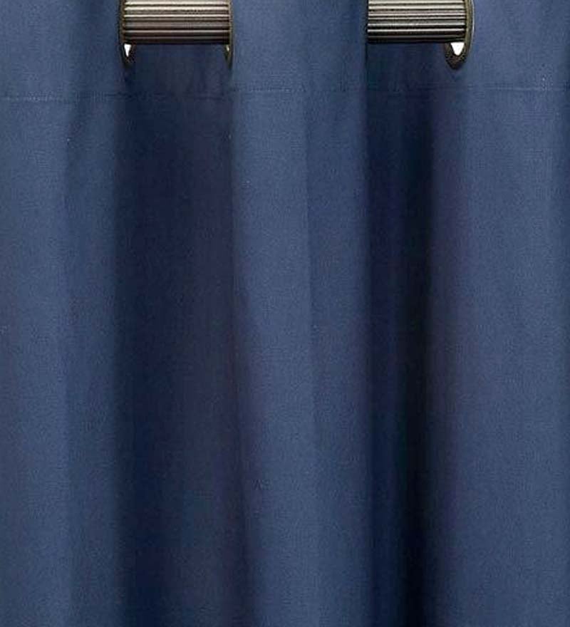 40"W x 15"L Thermalogic Energy Efficient Insulated Solid Grommet-Top Valance - Navy