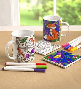 Color Pops® Color Your Own Mug & Coaster Set
