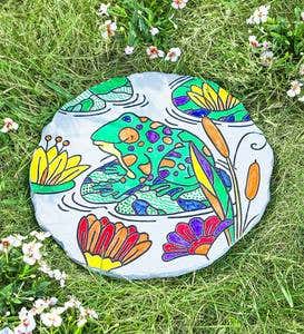 Color-Your-Own Frog Garden Stone