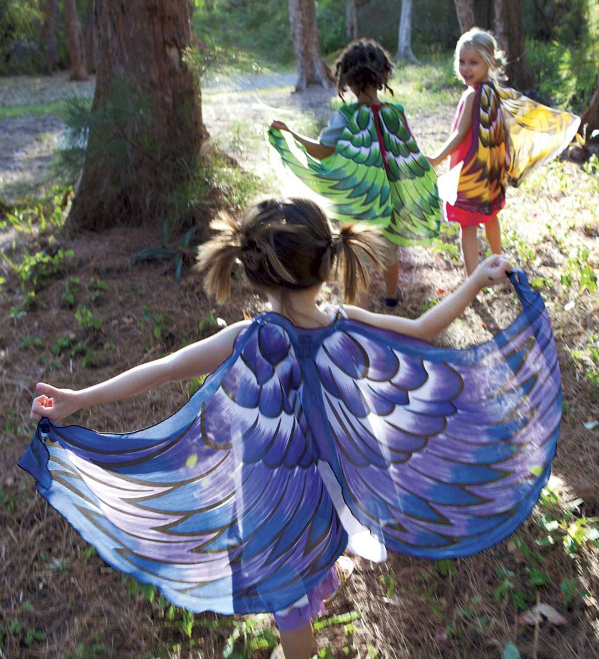 Fanciful Fabric Dress-Up Bird Wings