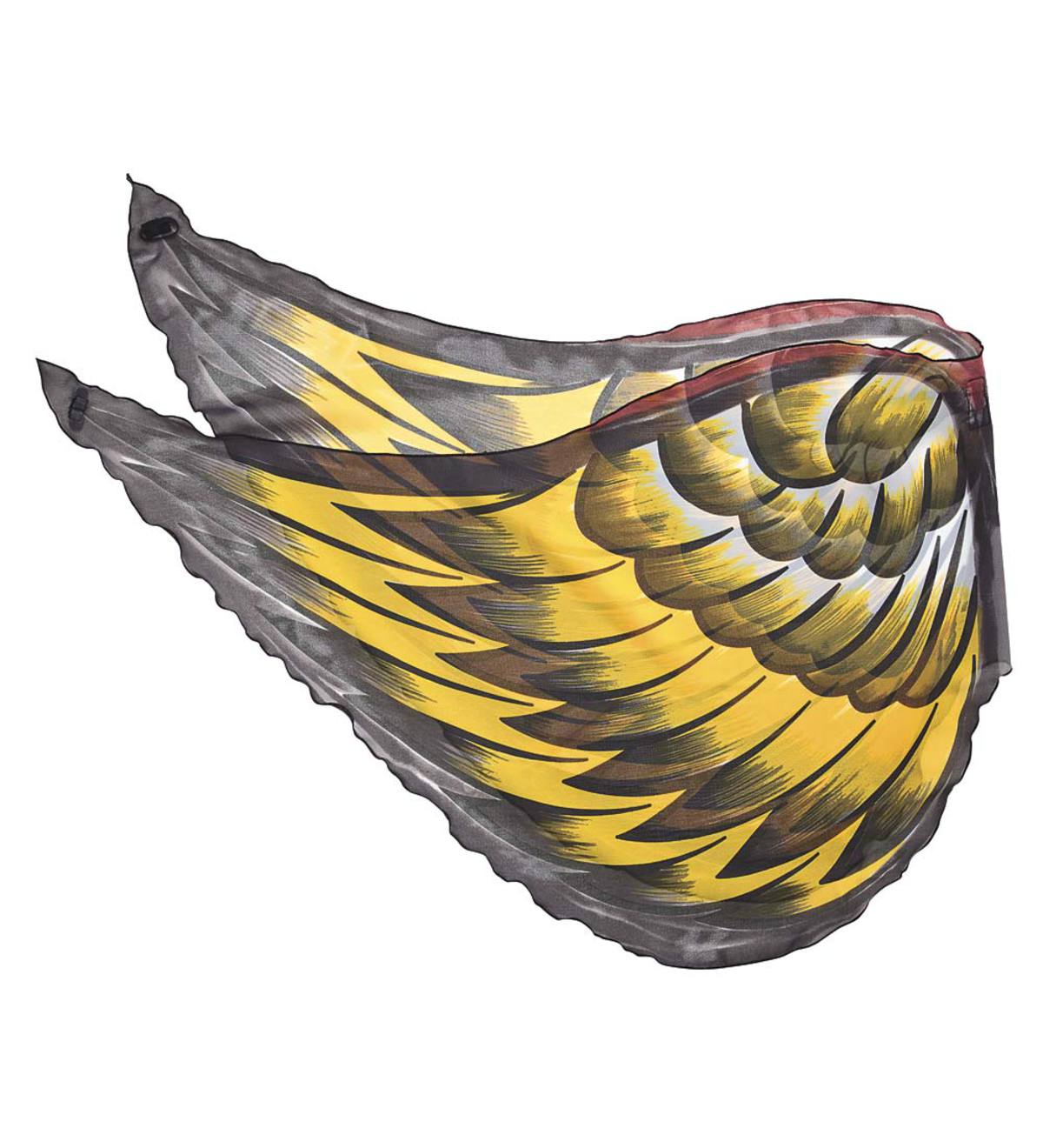 Fanciful Fabric Dress-Up Bird Wings - Yellow