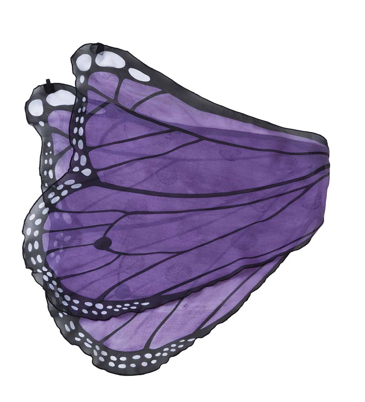 Fanciful Fabric Dress-Up Butterfly Wings - Purple