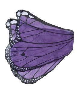 Fanciful Fabric Dress-Up Butterfly Wings - Purple