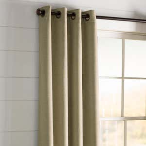 Madison Double-Blackout Grommet Curtain Pair, 40"W x 84"L per panel - Parchment