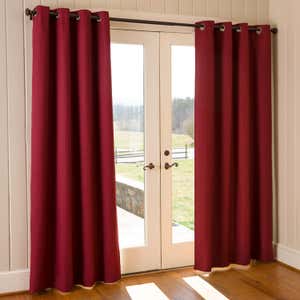 Madison Double-Blackout Grommet Curtain Pair, 40"W x 63"L per panel - Driftwood