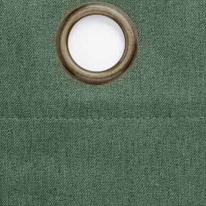 Madison Double-Blackout Grommet Patio Panel with Wand, 106"W x 84"L - Ruby