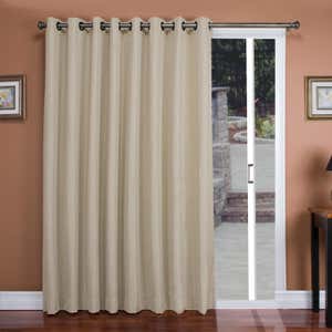 Madison Double-Blackout Grommet Curtain Pair, 40"W x 63"L per panel - Driftwood