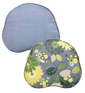 Outdoor Chair Cushion - Blue Floral
