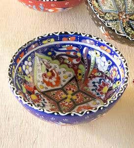 Handcrafted Turkish Small Bowl - Blue