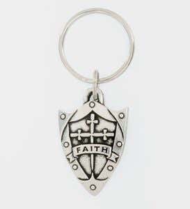 Pewter Key Rings with Bible Verses - Victory