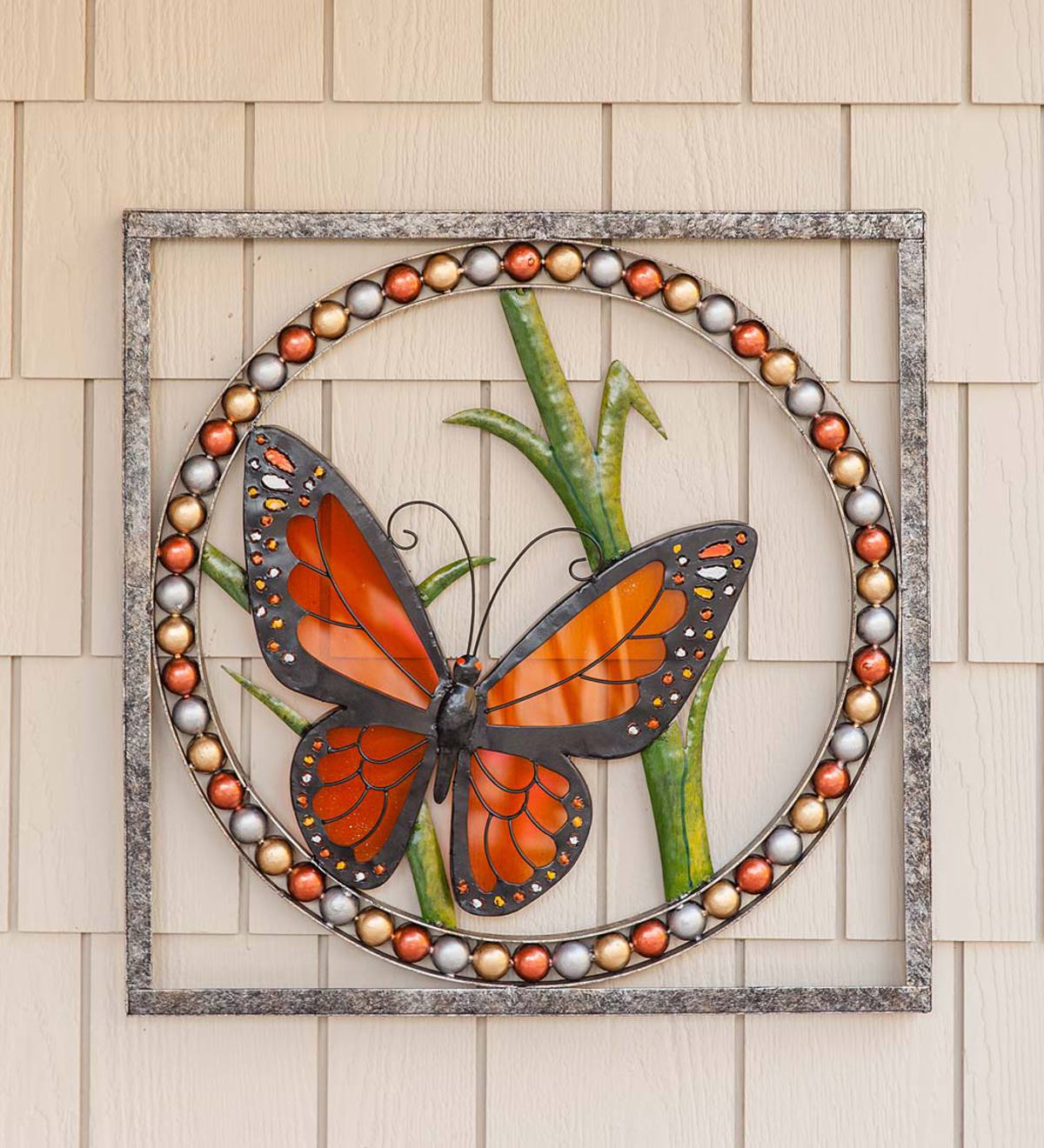 Metal and Plexiglass Butterfly Wall Art