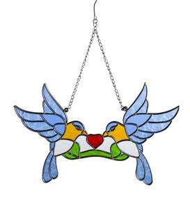 Stained Glass Lovebirds
