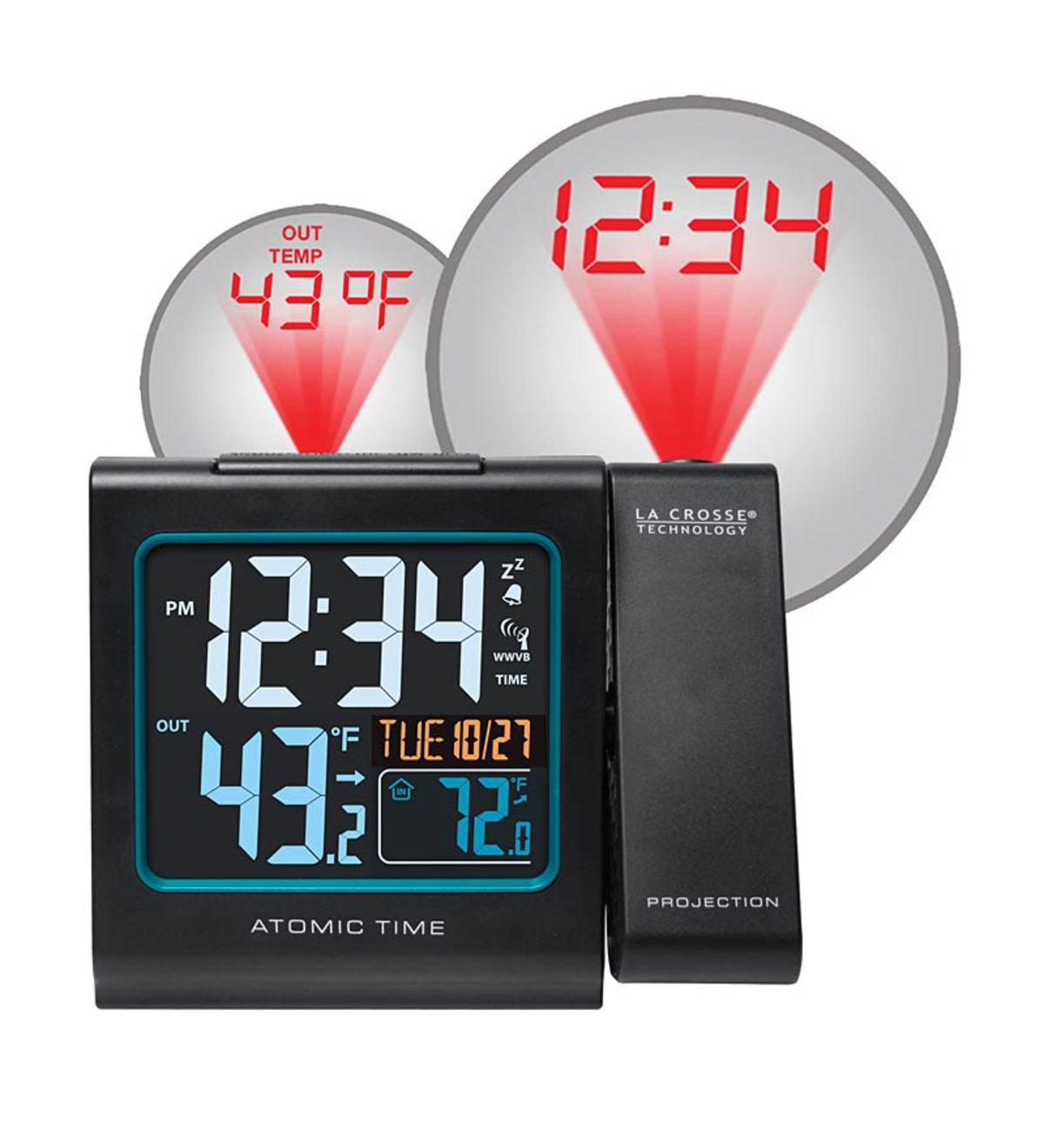 Atomic Projection Alarm Clock by La Crosse Technology®