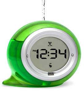 Digital Water Powered Clock with Alarm - Green
