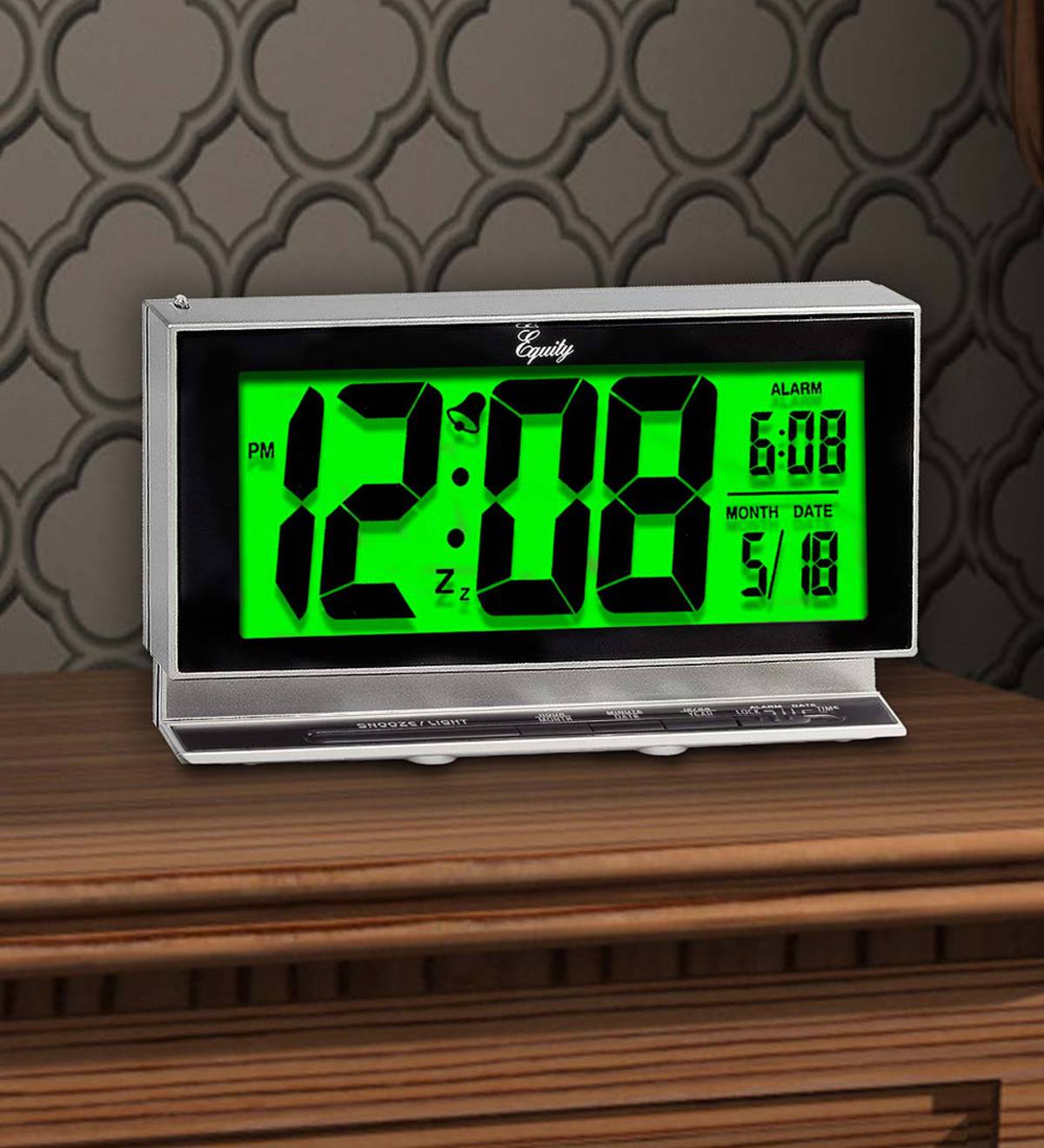 Smartlight Large-Digit LCD Alarm Clock