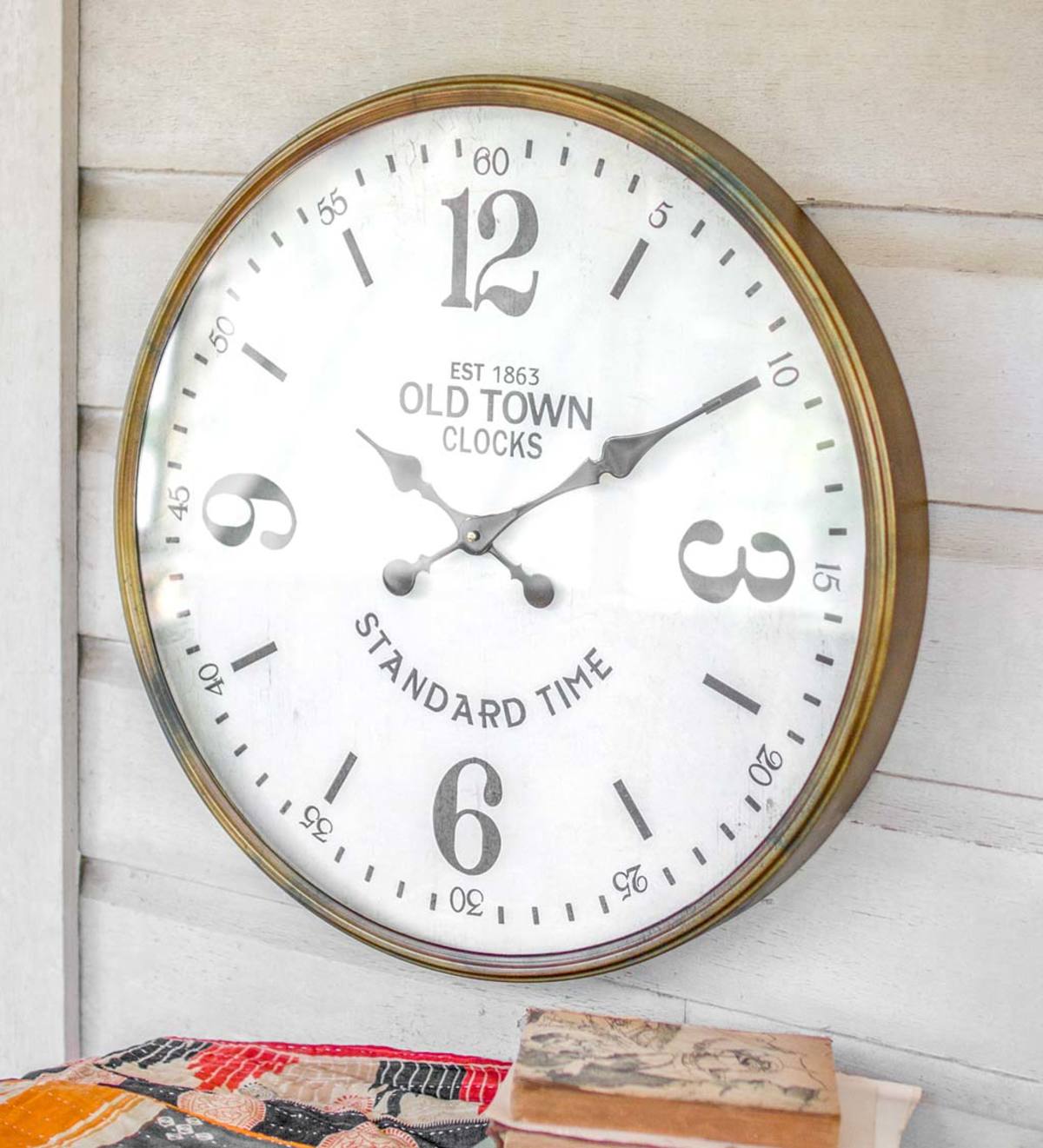 Old Town Station Analog Wall Clock