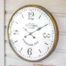 Old Town Station Analog Wall Clock