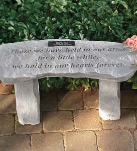 Personalized Memorial Garden Bench
