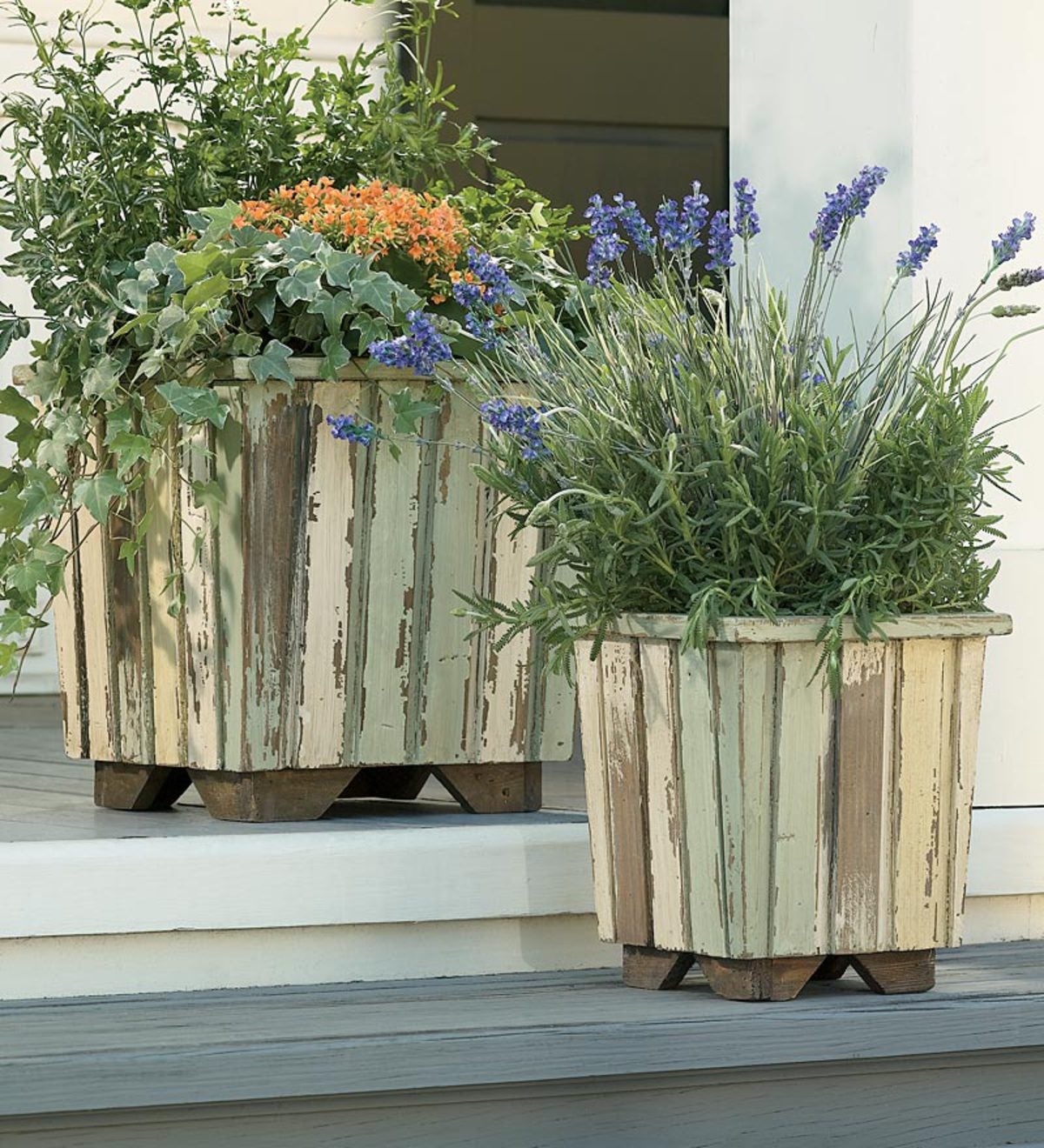 Reclaimed Wood Makes Beautiful Planters