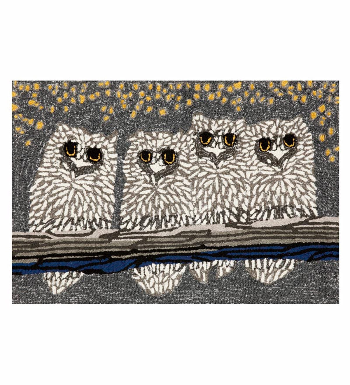 Extra Large Night Owls Indoor/Outdoor Accent Rug - 27