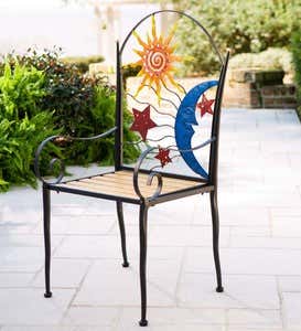 Stars, Moon and Sun Metal Outdoor Chair