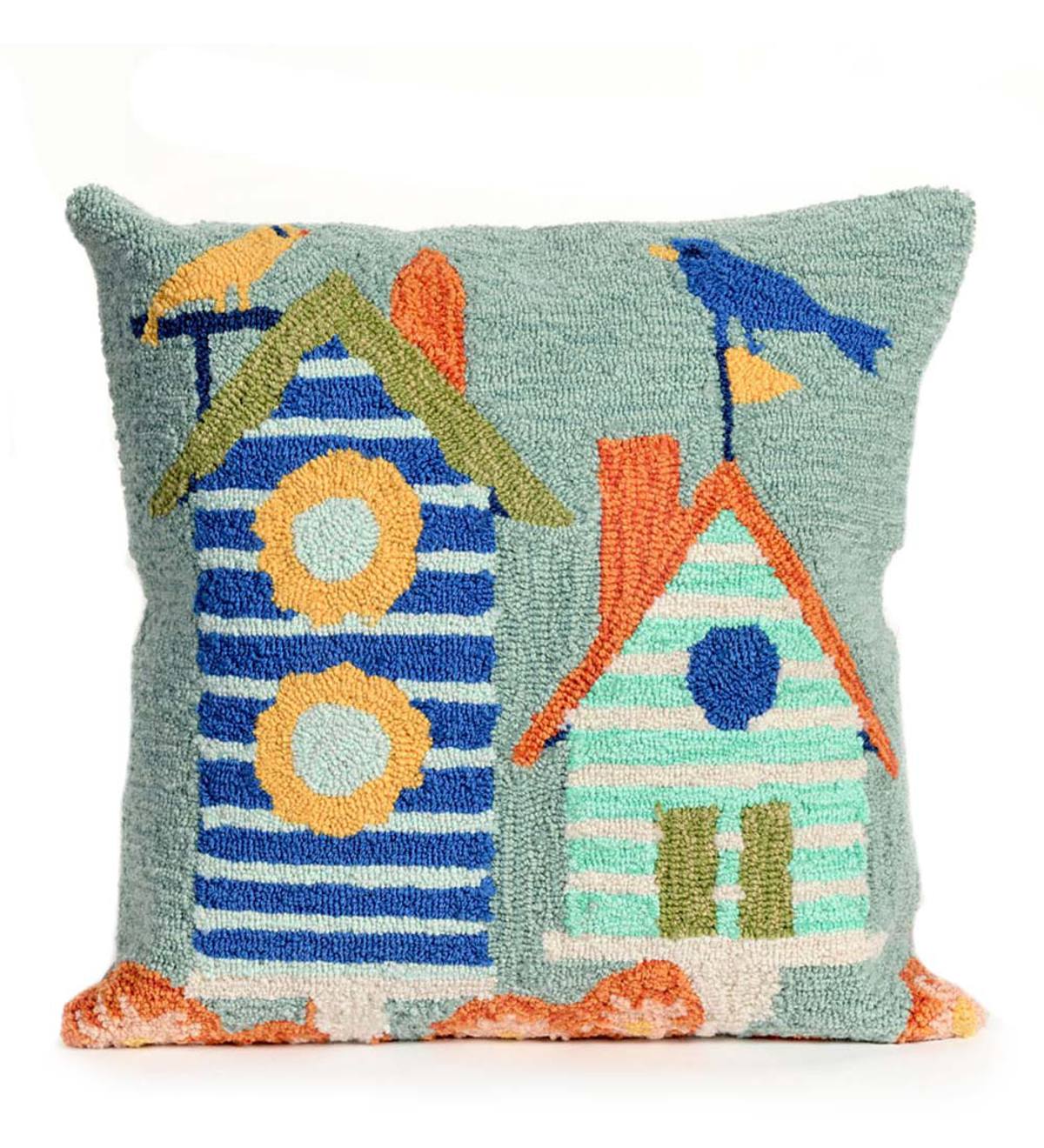 Birdhouses Indoor/Outdoor Pillow